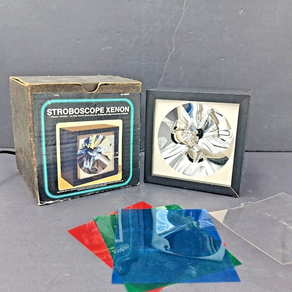 Archer Stroboscope Xenon Model 63-8007-Color Filters-Adjustable Speed-Halloween